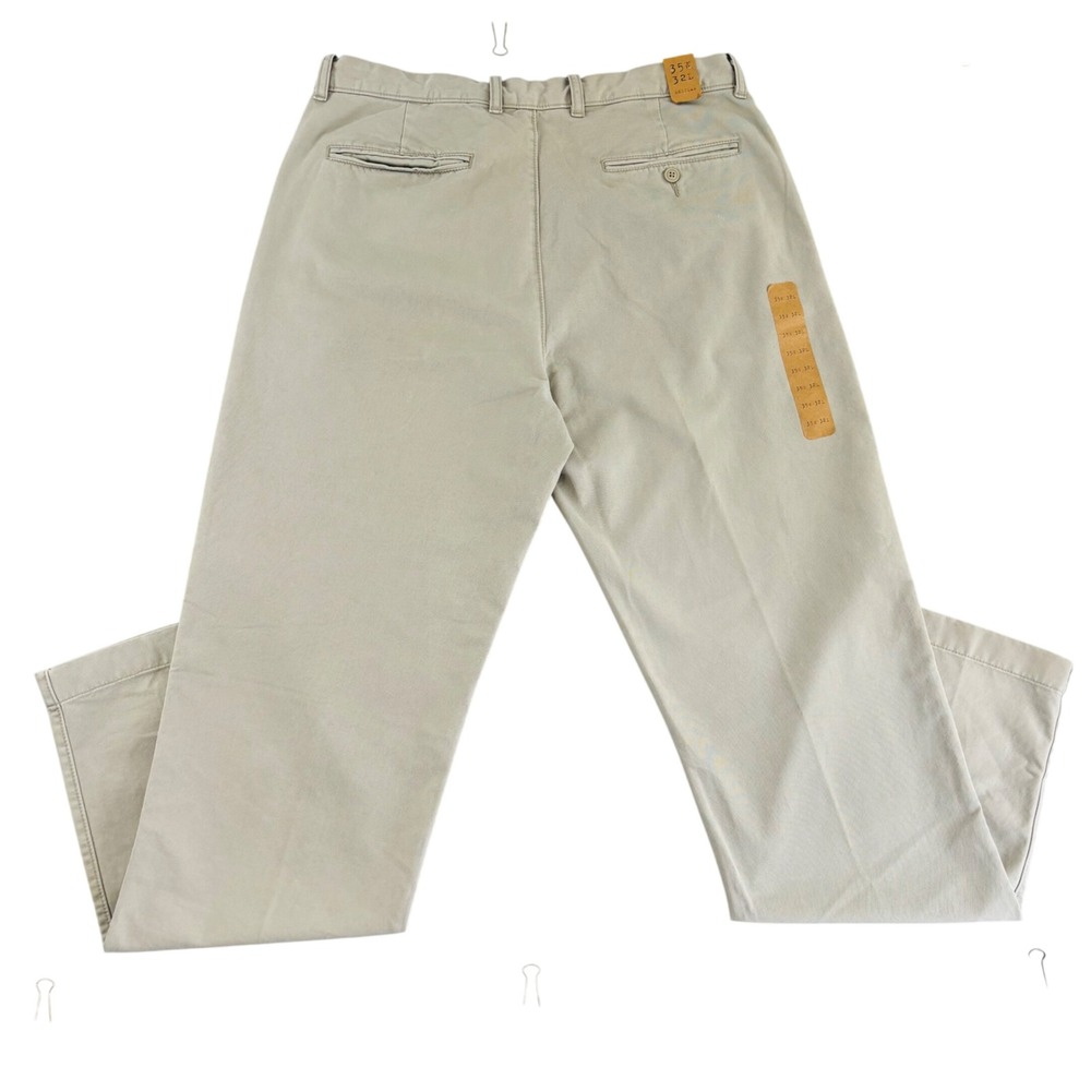 J.Crew Broken-In Chino Pants Mens 35x32 Khaki Tan Cotton Straight Leg NEW - Picture 5 of 10